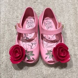 Mini Melissa Beauty and the Beast Pink shoes